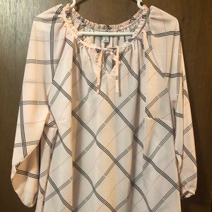 Croft and Borrow light pink striped dress shirt size 1X